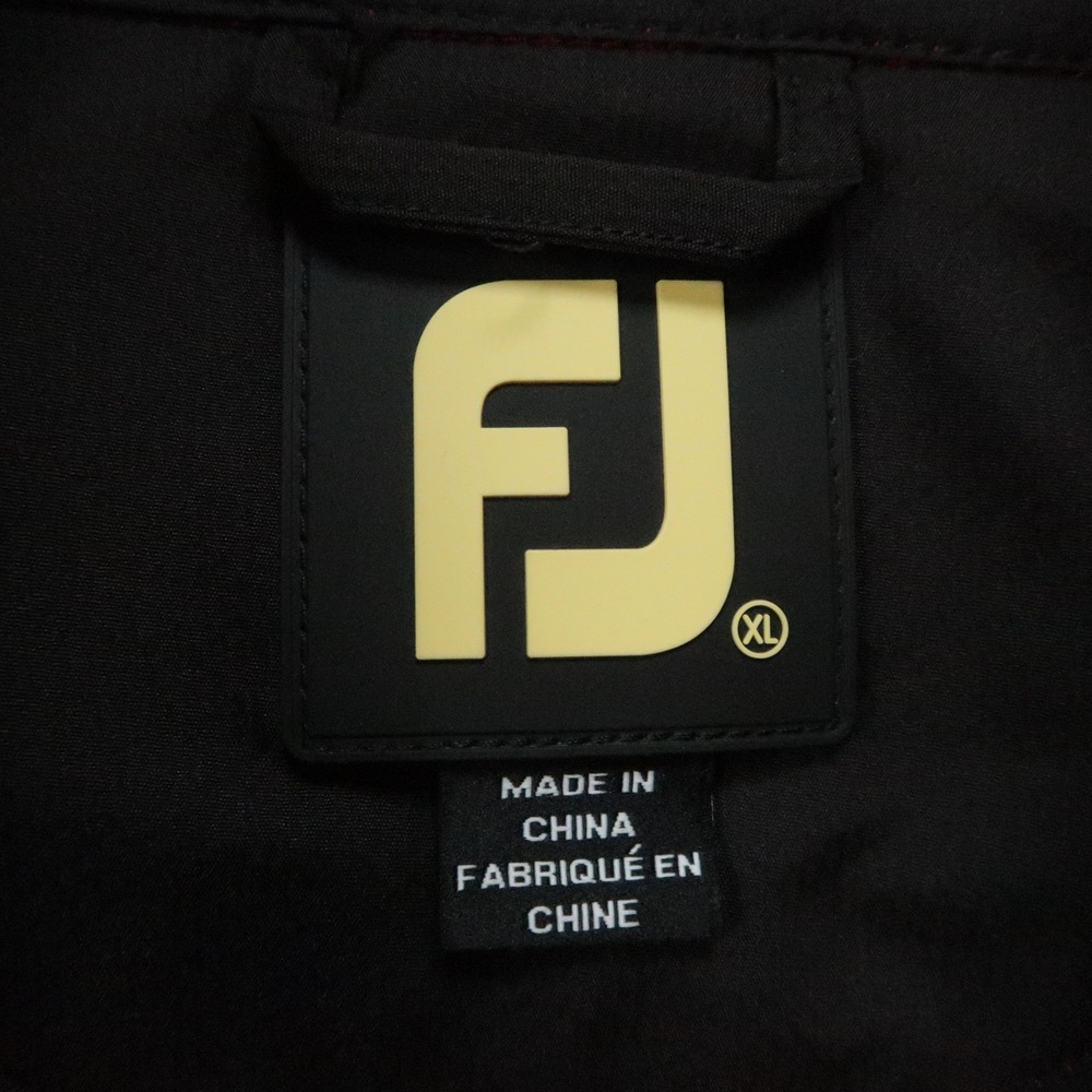 FootJoy Pullover Men XL Red Windshirt Half Zip Pockets Athletic Golf Windbreaker - Picture 3 of 11